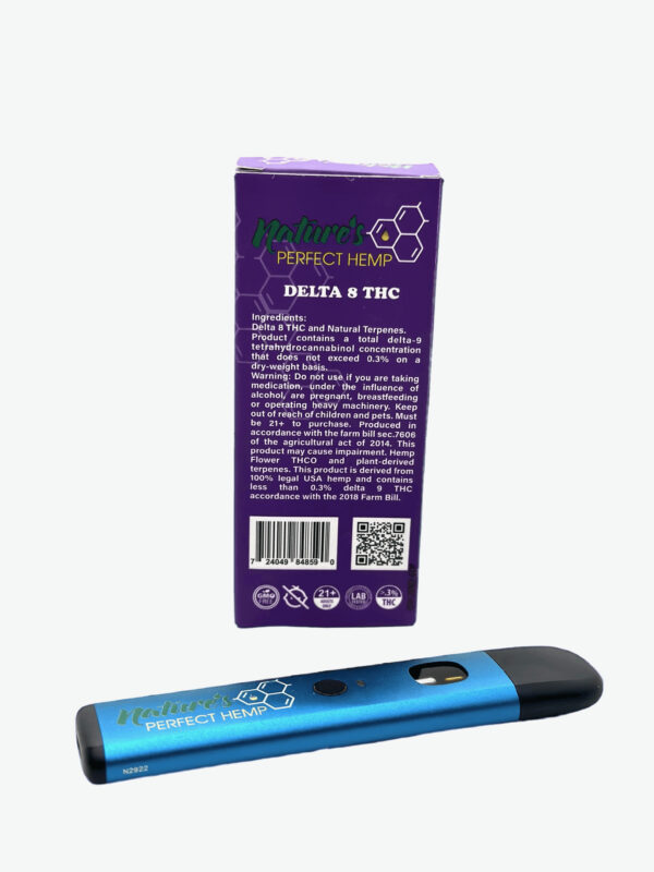 2mL Delta-8 Disposable Vape Pen Enhanced With HHC, THCv, & THCp