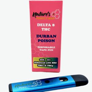 2mL Durban Poison [Sativa] Delta-8 Disposable Vape Pen Enhanced With HHC, THCv, and THCp